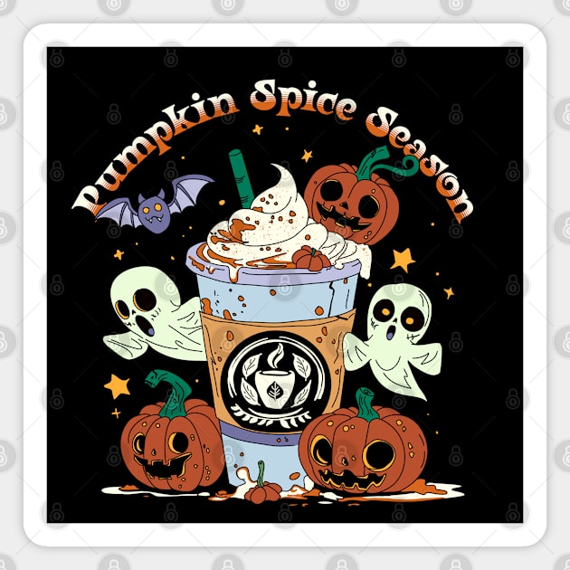Pumpkin Spice Season Magnet by H. R. Sinclair